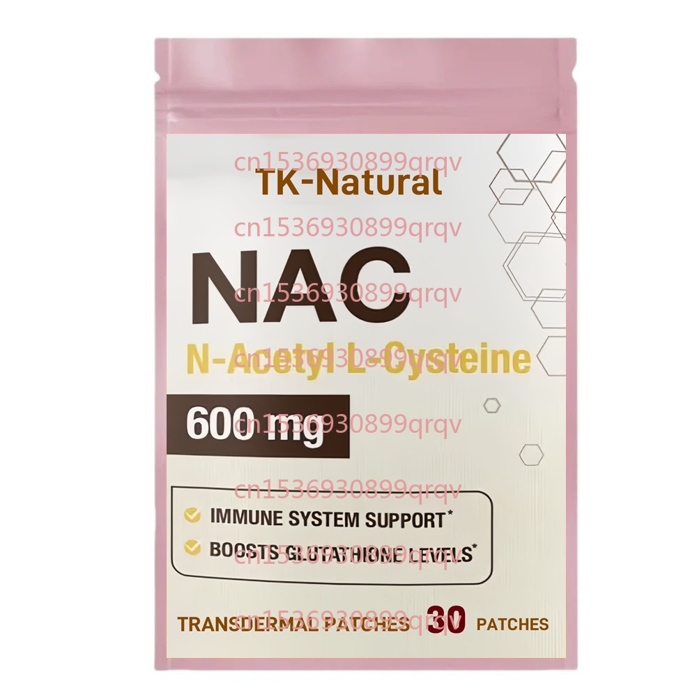 Nac N Acetyl Cysteine - 30 パッチ N-アセチル-L-システイン (NAC) 経皮パッチは、免疫、呼吸器、肝臓の健康をサポートします 抗酸化物質のサポート