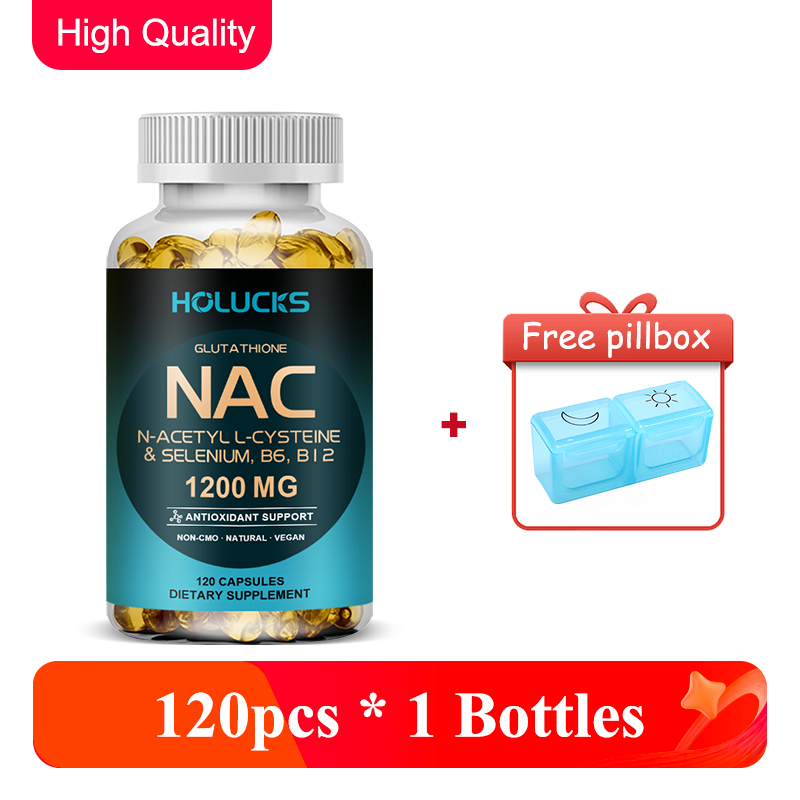 Nac N Acetyl Cysteine - NAC 1200mg カプセル、肝臓の健康、デトックス、抗酸化、アンチエイジングのスキンケア、免疫システムのサポート