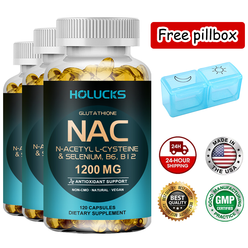 Nac N Acetyl Cysteine - NACグルタチオンカプセルサプリメント、肝臓デトックス＆抗酸化ケア、アンチエイジング、肌・髪・爪のサポート、免疫強化