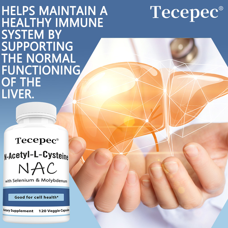 Nac N Acetyl Cysteine - NAC カプセル – 抗酸化作用、肌の健康をサポート、肝臓と呼吸器の健康を促進、呼吸器の健康、デトックス、免疫力の向上
