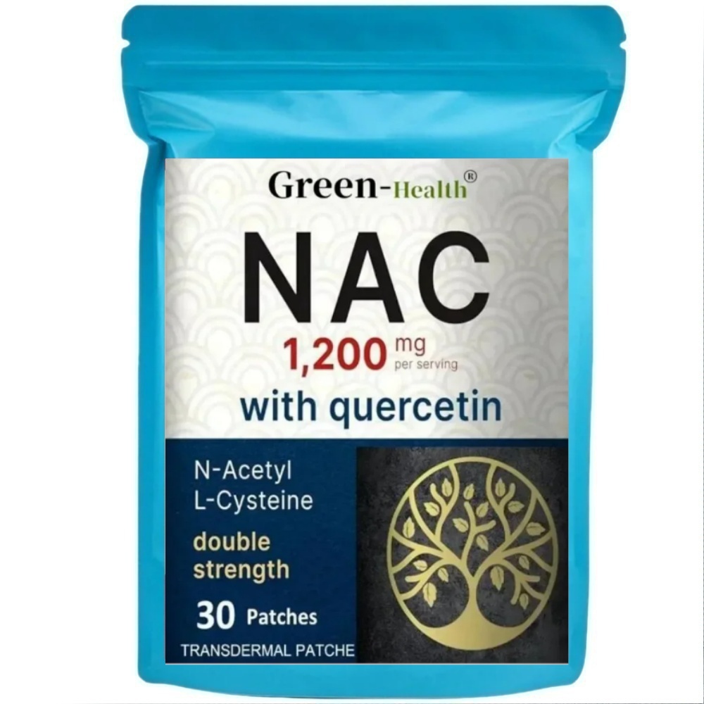 Nac N Acetyl Cysteine - NAC経皮吸収パッチ N-アセチルシステインとクエルセチン配合 免疫、肝臓、肺の健康をサポート 30枚入り