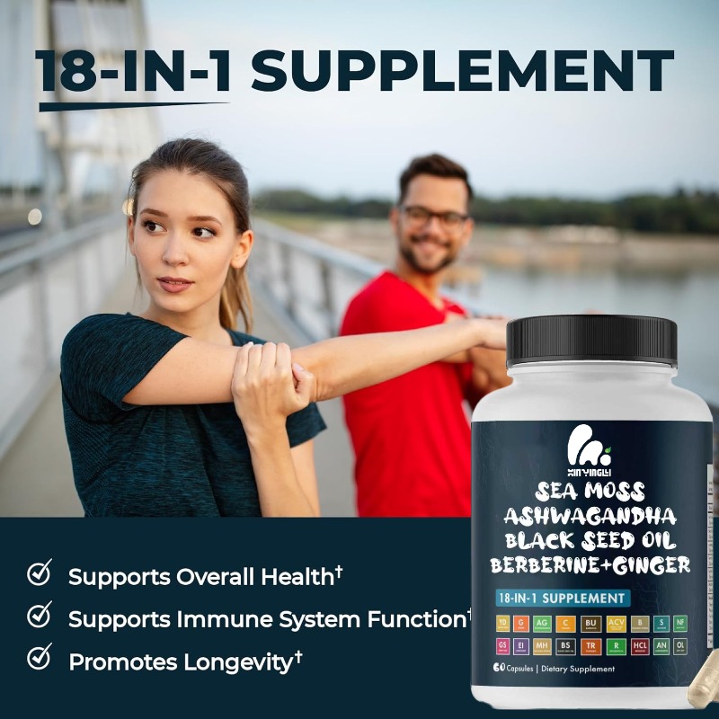 海藻、黒種子油、生姜、ウコン、ベルベリン、HCI、ゴボウ、レ - Black Seed Oil Capsule のレビューと価格