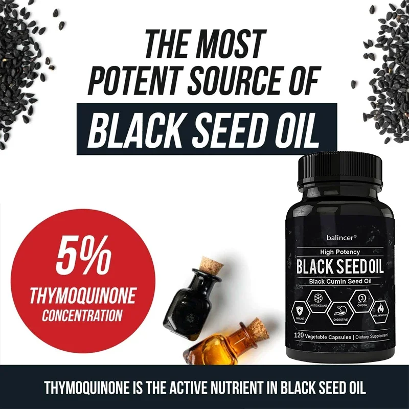 ブラッククリスシードオイルは、吸湿性、髪、肌、デジタル、呼吸 - Black Seed Oil Capsule のレビューと価格