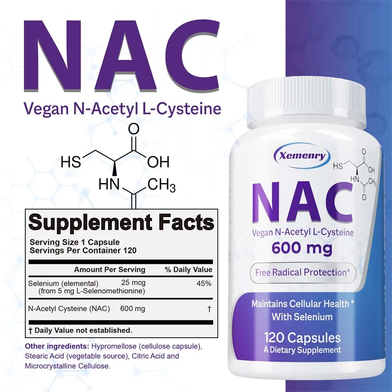 NAC カプセル 600mg - 肌の健康をサポート、抗酸化 - Nac N Acetyl Cysteine のレビューと価格