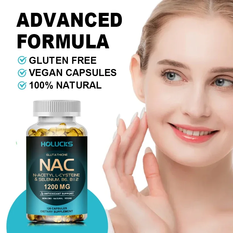 NAC 1200mg カプセル、肝臓の健康、デトックス、抗酸 - Nac N Acetyl Cysteine のレビューと価格