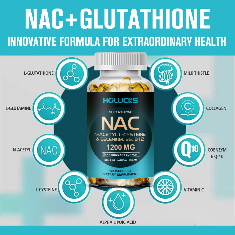 NACグルタチオンカプセルサプリメント、肝臓デトックス＆抗酸 - Nac N Acetyl Cysteine のレビューと価格