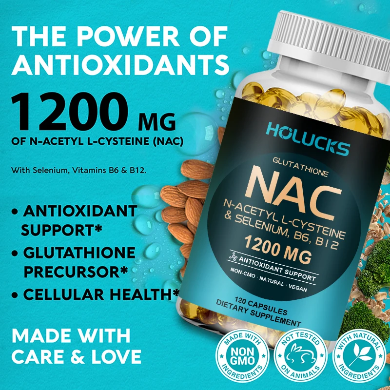 NACグルタチオンカプセルサプリメント、肝臓デトックス＆抗酸 - Nac N Acetyl Cysteine のレビューと価格