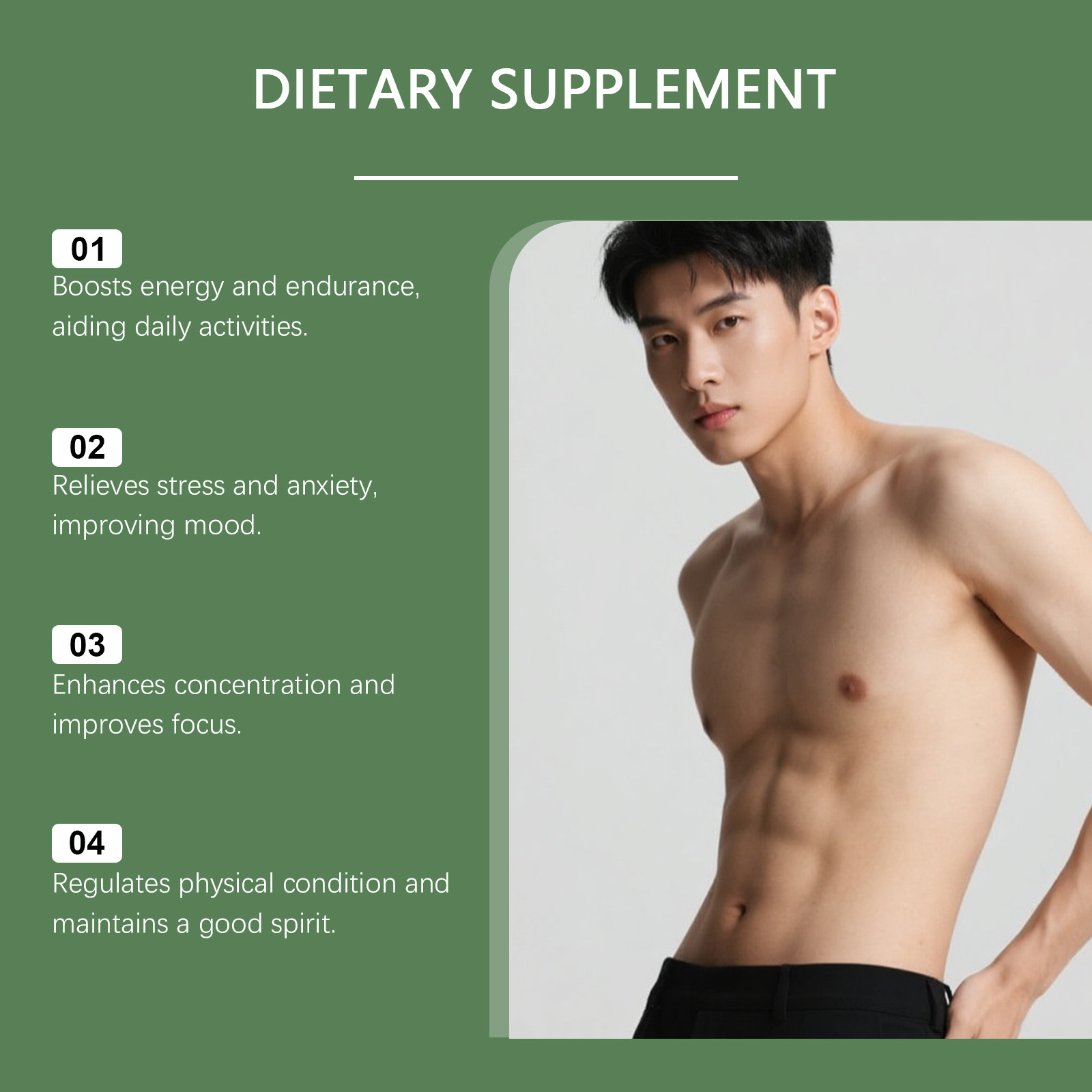 DOCTEAT メンズヘルスカプセル 感情を改善する 注意力 - Nutrition Physical Fitness のレビューと価格